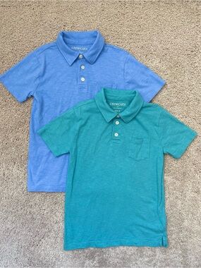 Crewcuts Boys' Polo Pack in Blue and Teal-Size S